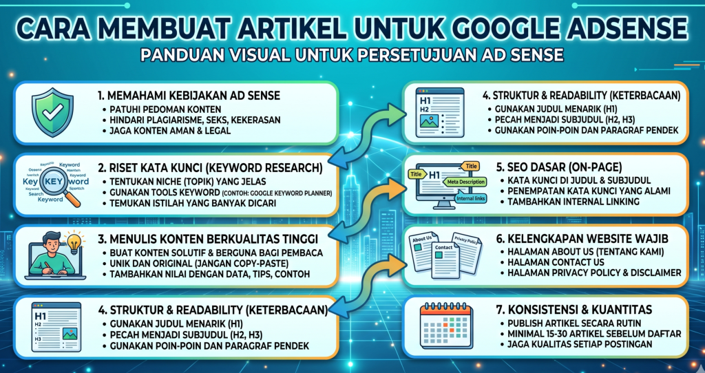 cara membuat artikel untuk google adsense