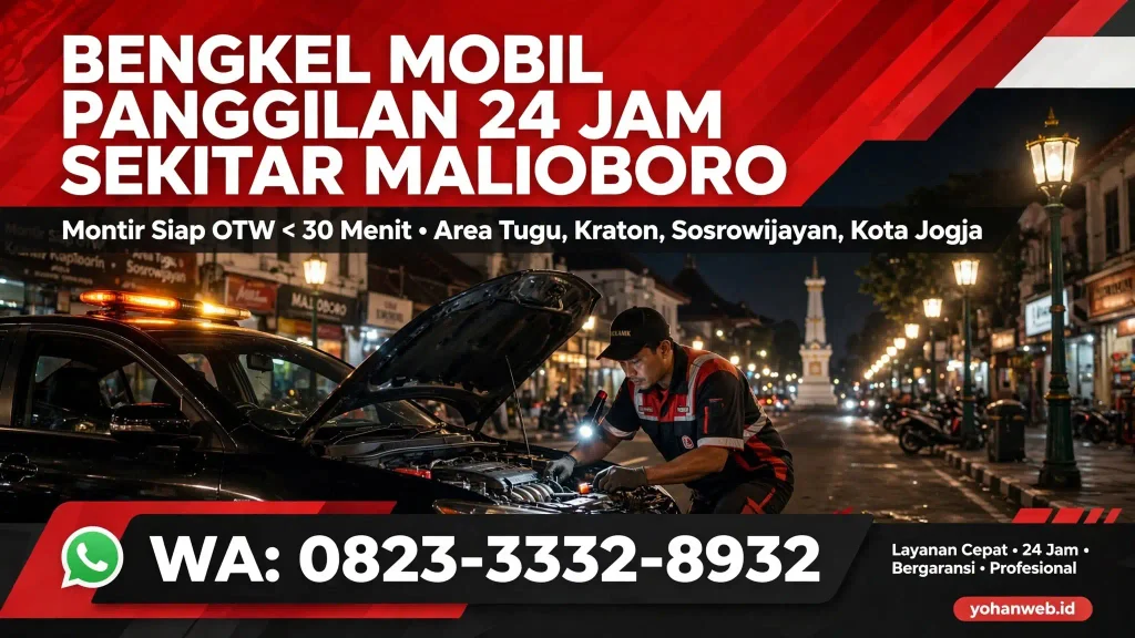 bengkel mobil panggilan 24 jam sekitar malioboro