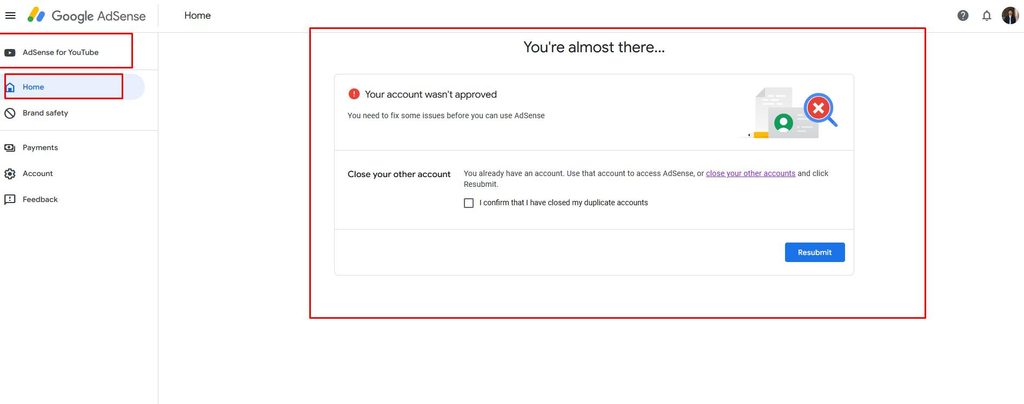 cara mengatasi akun google adsense duplikat